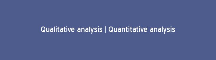 Qualitative analysis definition Quantitative analysis