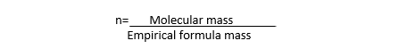 calculation for molecular formula