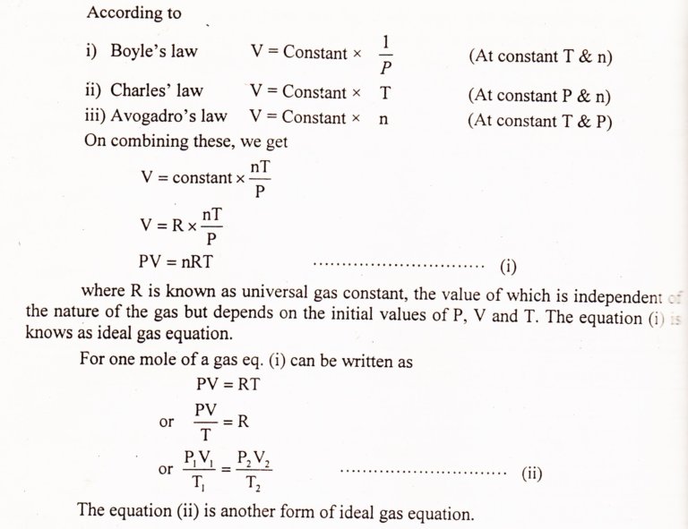 Ideal Gas Law Combined Gas Law Chemistry Skills