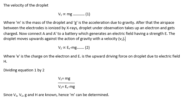 Milikans equation